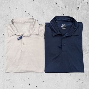 New Lot of 2 George Polo Shirt Blue & Gray